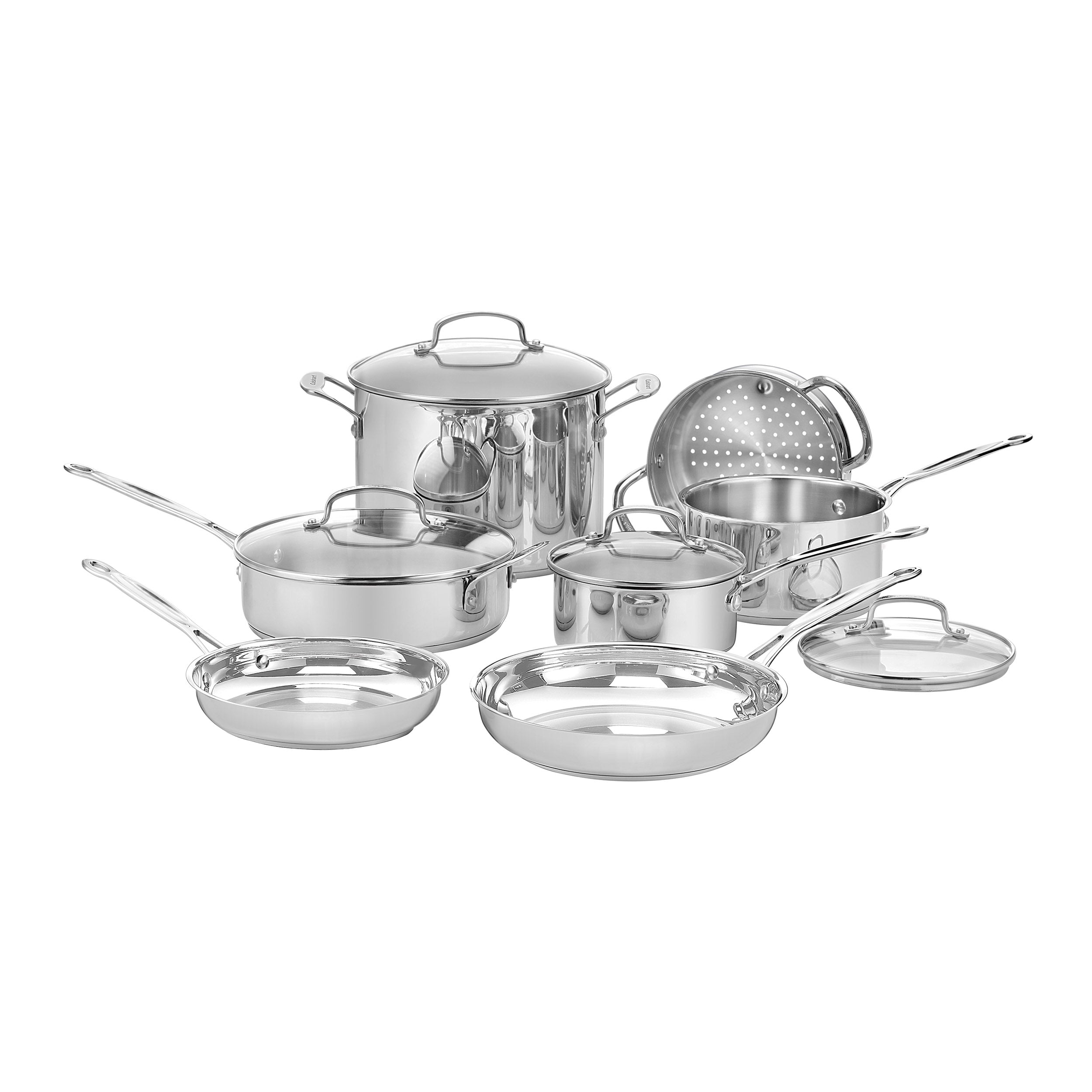 Set de Ollas de Acero Inoxidable de 11 piezas Chef ́s Classic™ de Cuisinart®