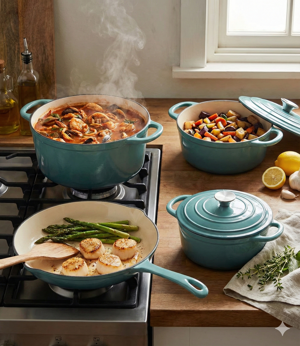 Set Hierro Fundido Esmaltado Antibes