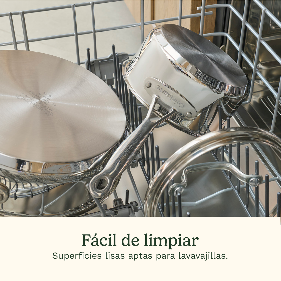 Set de Ollas de Acero Inoxidable de 11 piezas Chef ́s Classic™ de Cuisinart®