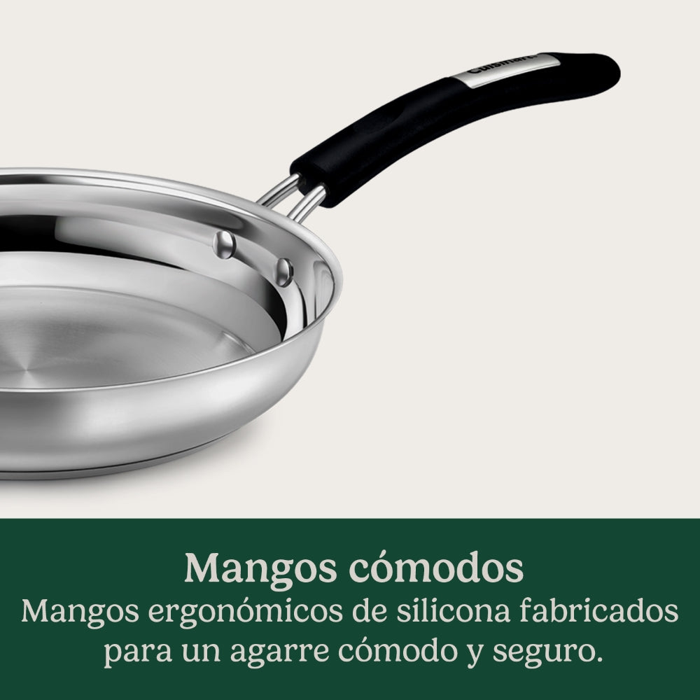 Bateria de Cocina de Acero Inoxidable 12 piezas de Cuisinart®