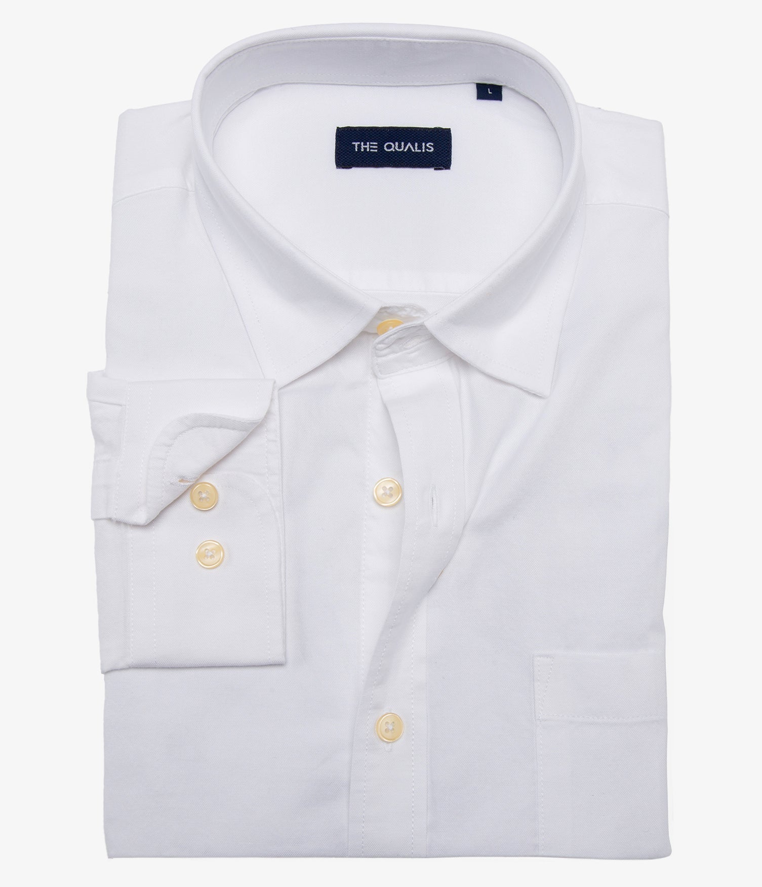 Camisa Hombre Algodón Oxford M/Larga Blanco